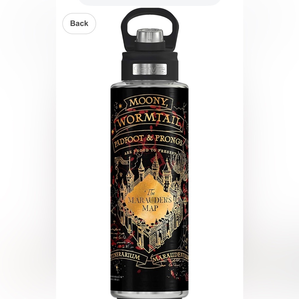 Tervis Harry Potter Water Bottle: Marauder’s Map